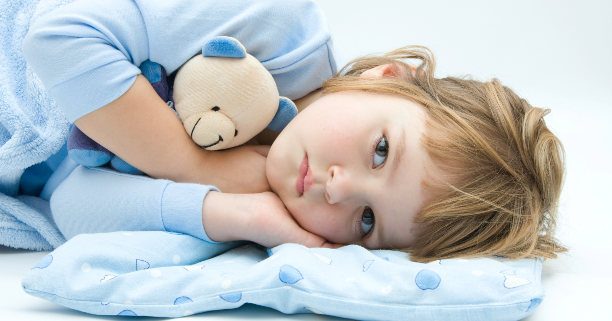 Young girl can't sleep